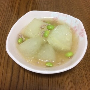 とうがん と むき枝豆のあんかけ煮